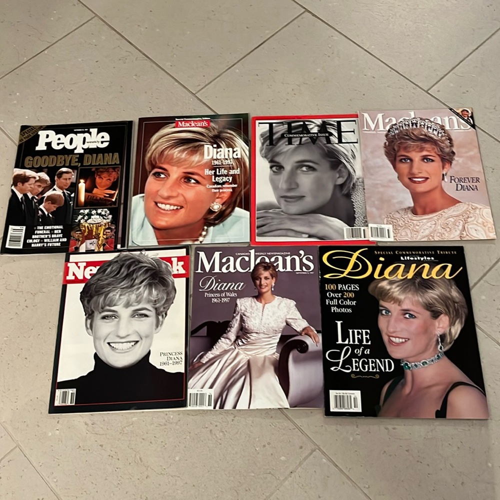 Princess Diana Collectors Magazines (Bundle of 7)